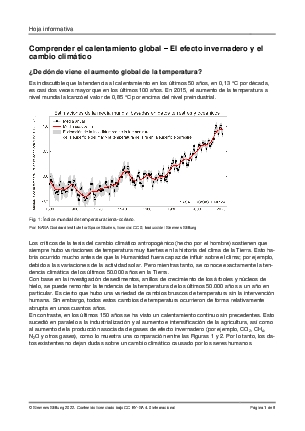 Comprender el calentamiento global – El efecto invernadero y el cambio ...